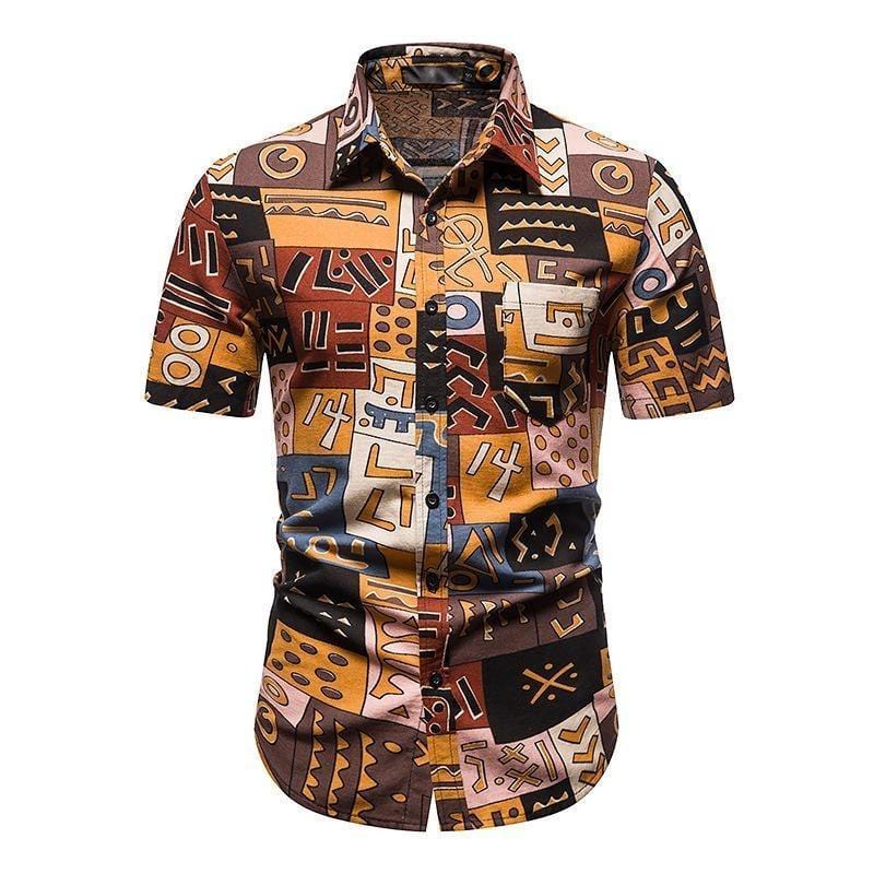 Modèle Pagne Chemise Africaine Pour Homme 2021 Chemise Africaine