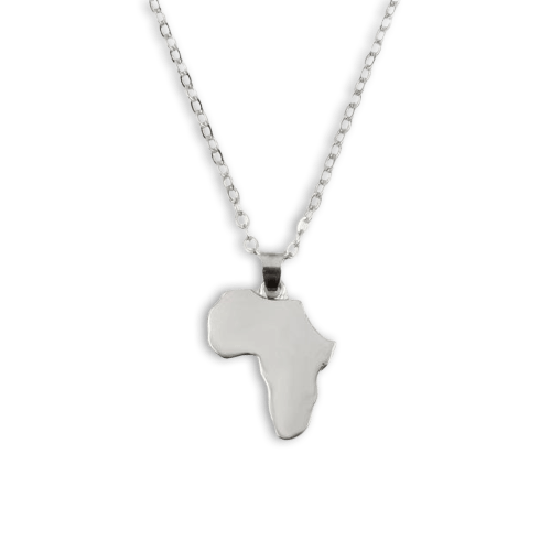 Collier Continent Africain Argent