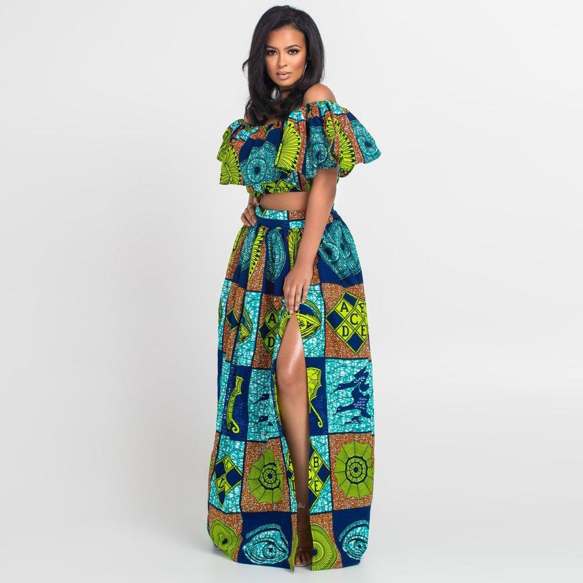 Jupe colorée africaine clearance