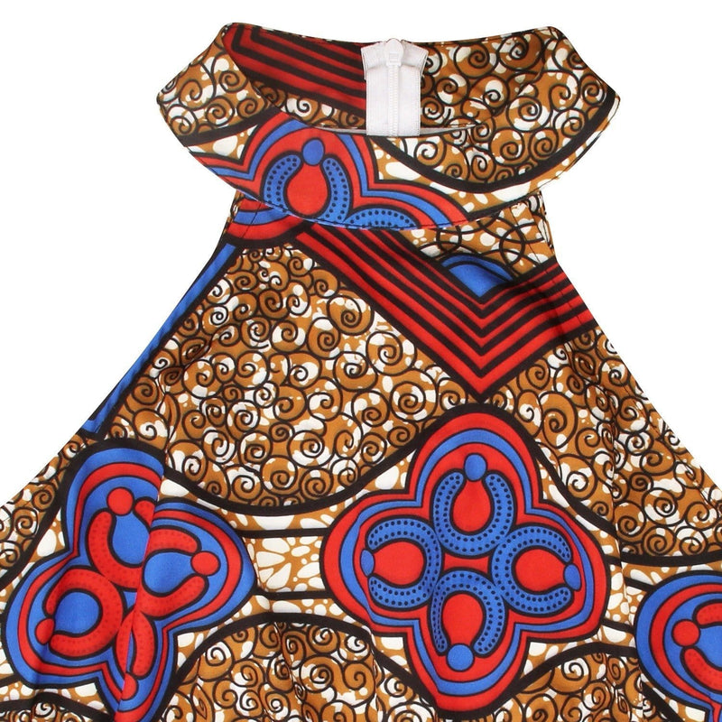 Modèle de Robe en Tissu Africain