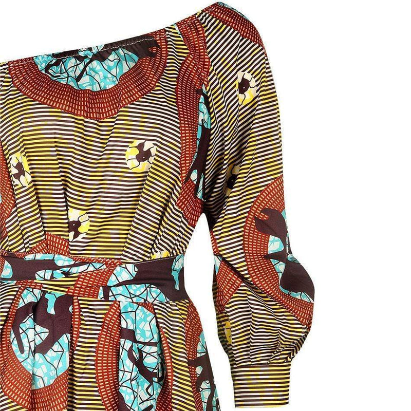 Modèle Robe Courte en Pagne Africain Wax