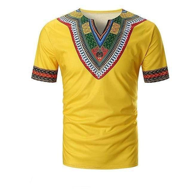 T Shirt Africain Jaune