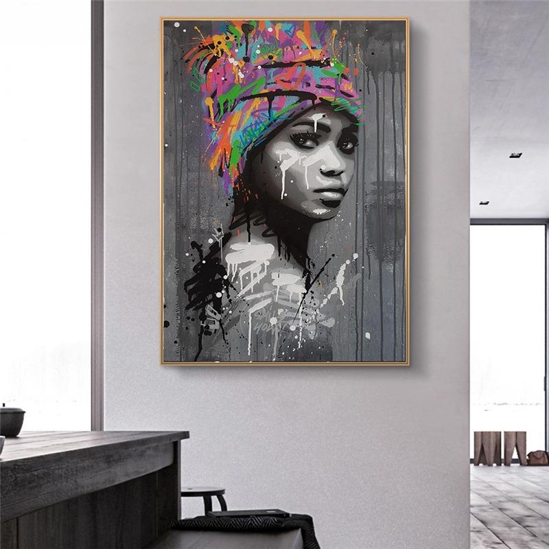 Tableau Femme Africaine Moderne