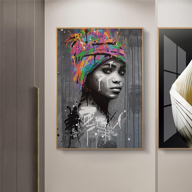 Tableau Femme Africaine Moderne
